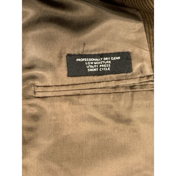 Jos A Bank Men's Brown Wool Silk Corduroy Sport Coat Blazer Jacket Size 48L - Picture 5 of 11